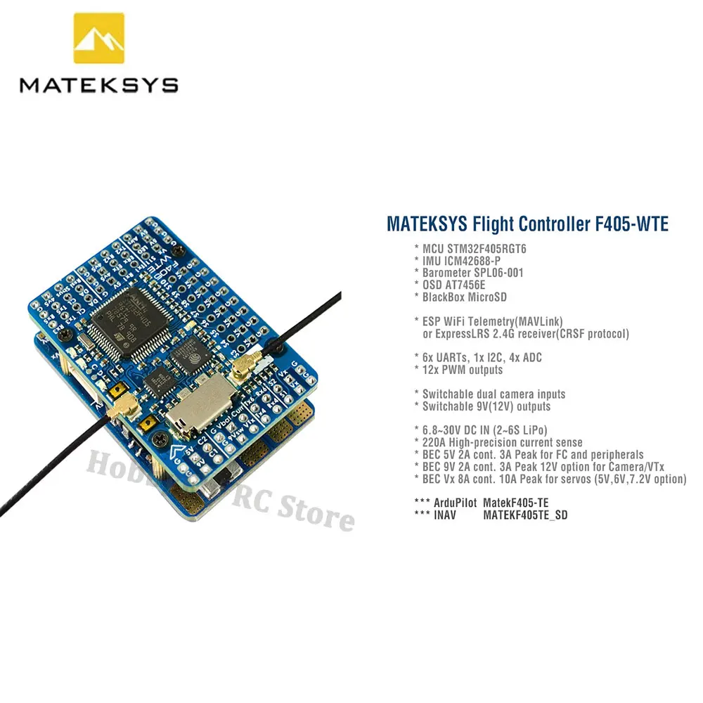 Matek MATEKSYS F405-WTE F405 F – Mateksys Flight Controller F405 Wte Bewertung und Preis